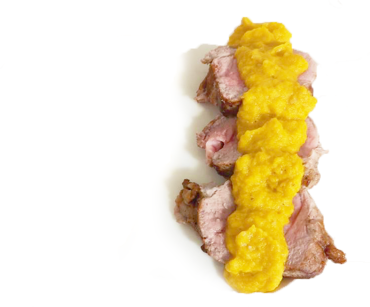 carne de cerdo con guarnición